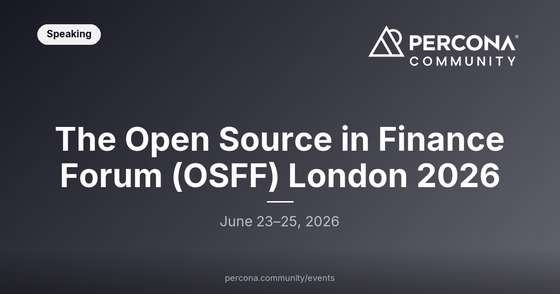 The Open Source in Finance Forum (OSFF) London 2026