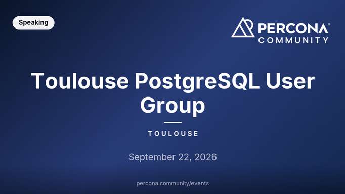 Toulouse PostgreSQL User Group
