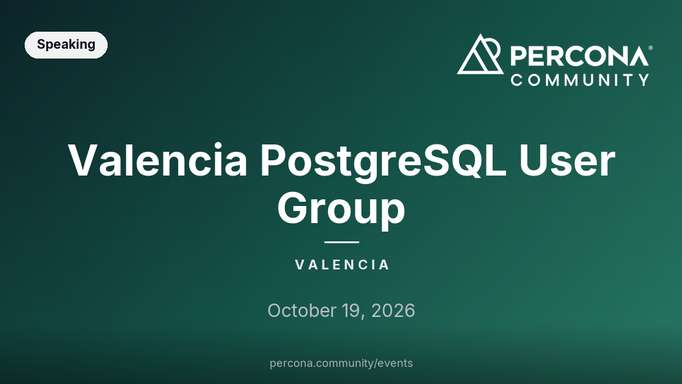 Valencia PostgreSQL User Group