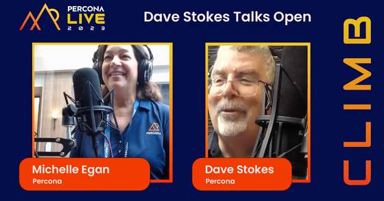 Dave Stokes Talks Open - Episode 10 - Michelle Egan, Percona - Percona Live 2023