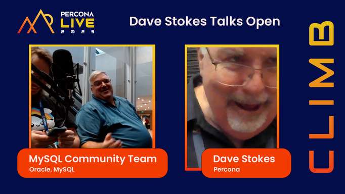 Dave Stokes Talks Open - Episode 15 - MySQL Community Team, Oracle - Percona Live 2023