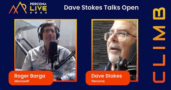 Dave Stokes Talks Open - Episode 2 - Roger Barga, Microsoft - Percona Live 2023