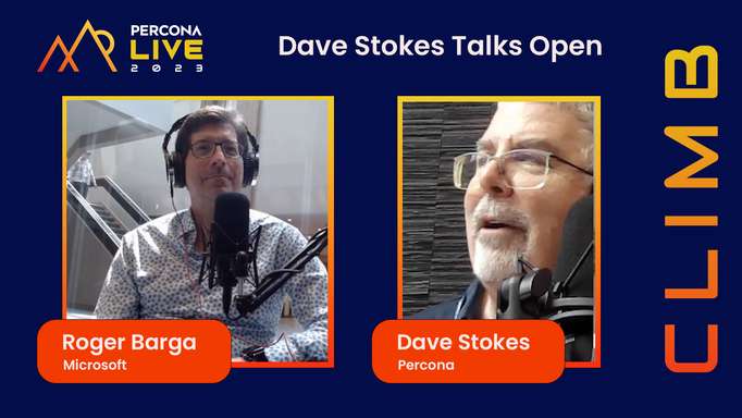 Dave Stokes Talks Open - Episode 2 - Roger Barga, Microsoft - Percona Live 2023