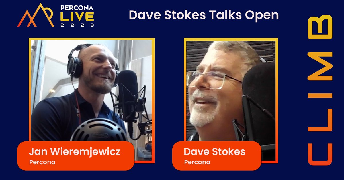 Dave Stokes Talks Open - Episode 7 - Jan Wieremjewicz, Percona - Percona Live 2023