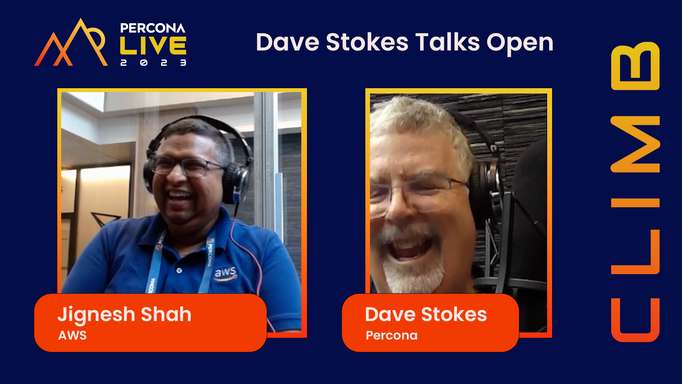Dave Stokes Talks Open - Episode 8 - Jignesh Shah, AWS - Percona Live 2023