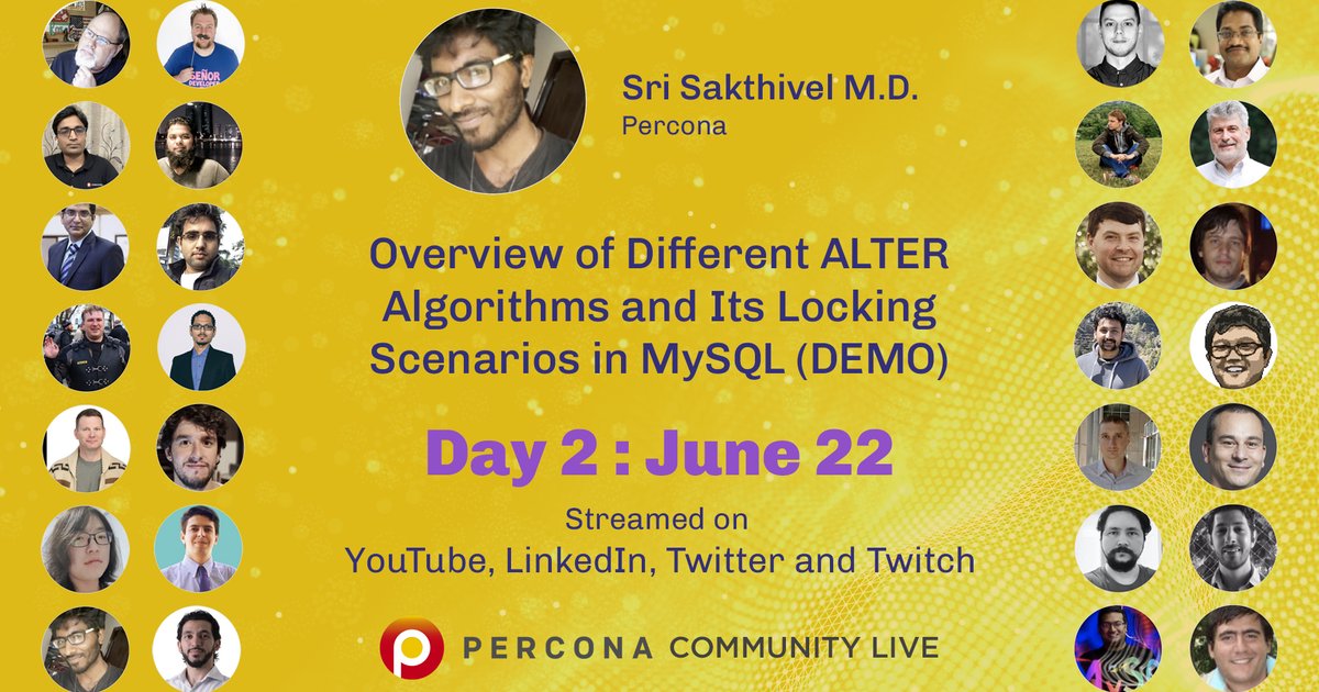 Overview of Different ALTER Algorithms and Its Locking Scenarios in MySQL (DEMO)