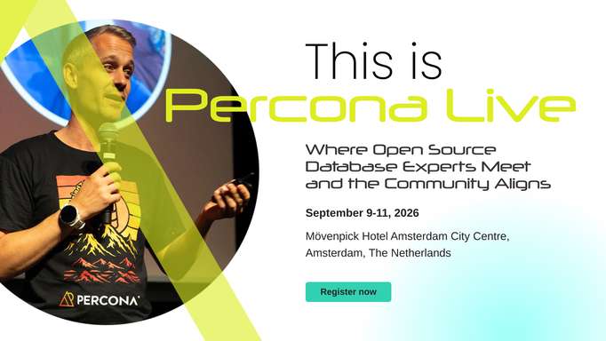 Percona Live 2026 Amsterdam!