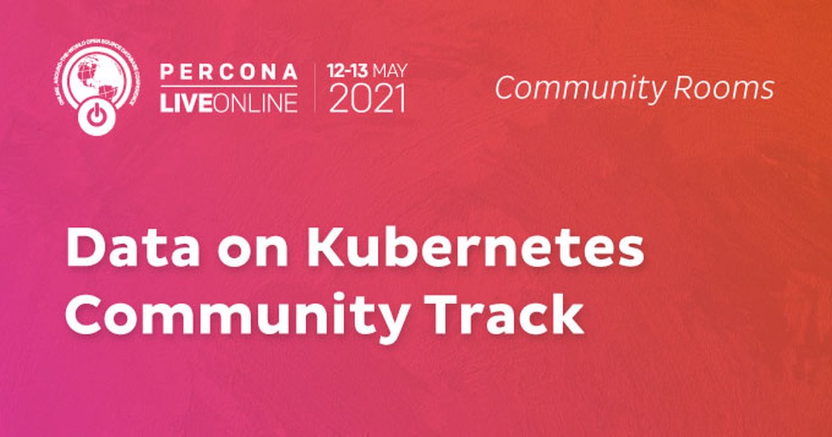 Data on Kubernetes Track