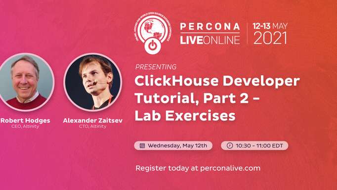 ClickHouse Developer Tutorial, Part 2 - Lab Exercises