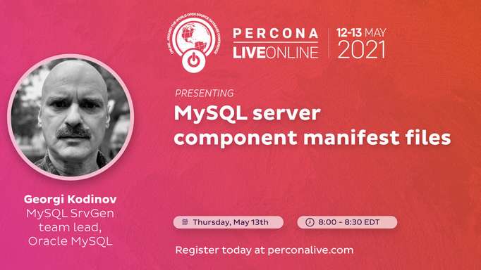 MySQL Server Component Manifest Files