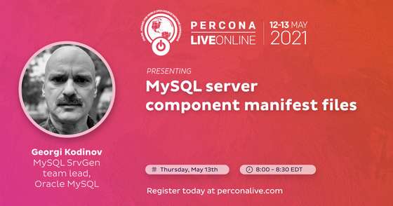 MySQL Server Component Manifest Files