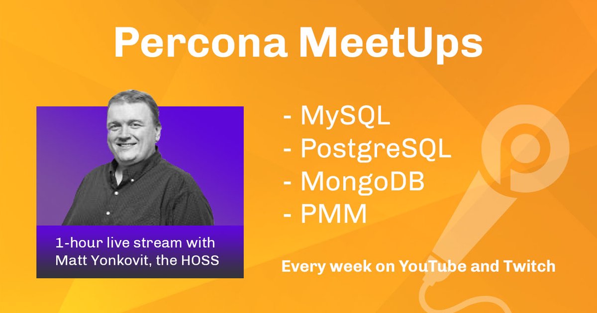 Percona Community MeetUps