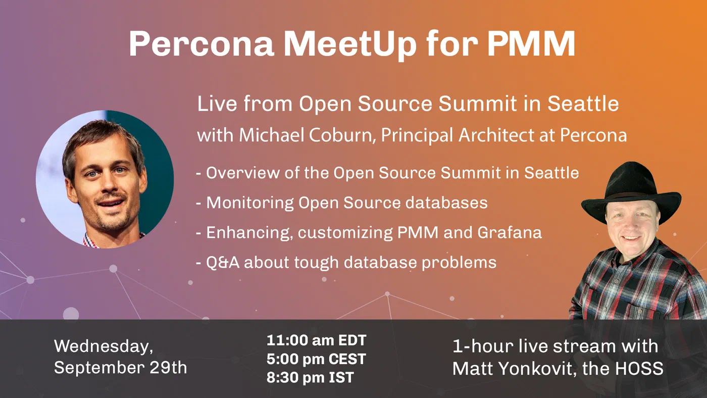 Percona MeetUp for PMM Sept 2021