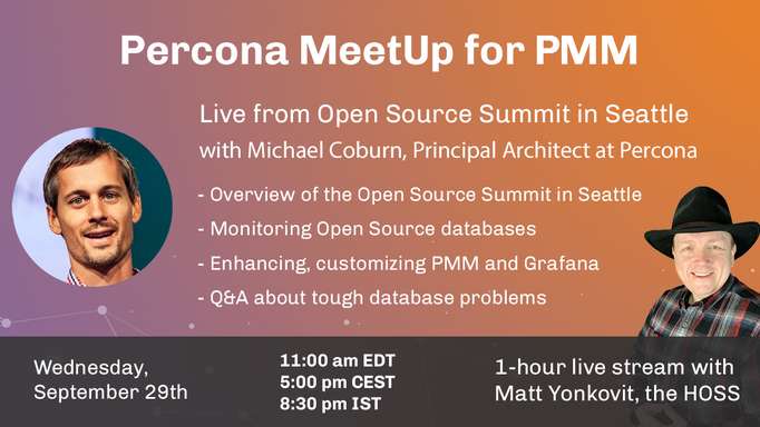 Percona MeetUp for PMM Sept 2021