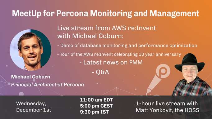 Percona MeetUp for Percona Monitoring and Management PMM Dec 1st, 2021