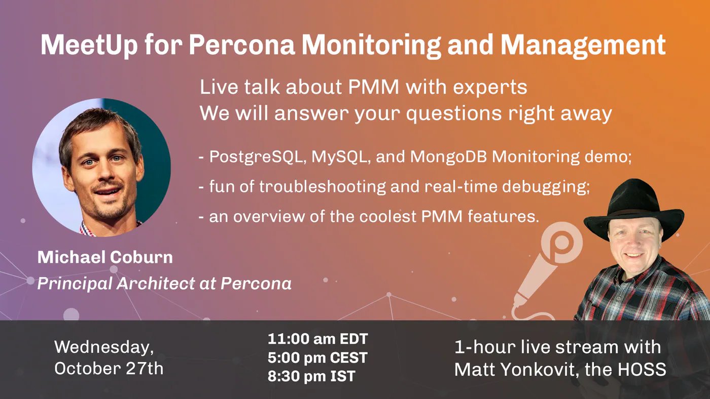 Percona MeetUp for PMM Oct 2021