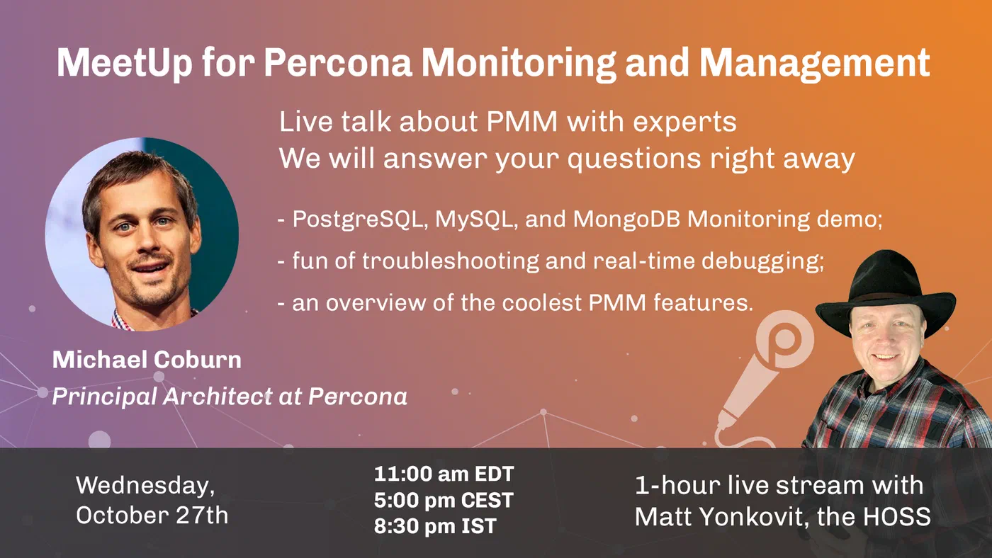 Percona MeetUp for PMM Oct 2021