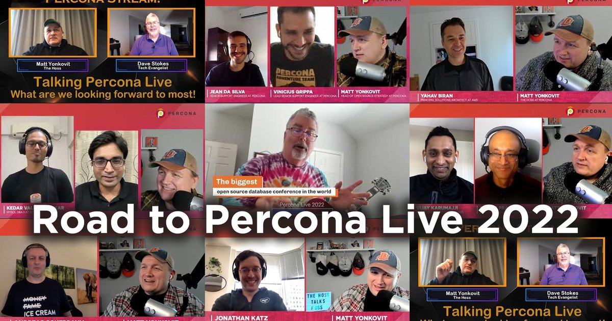 Road to Percona Live 2022