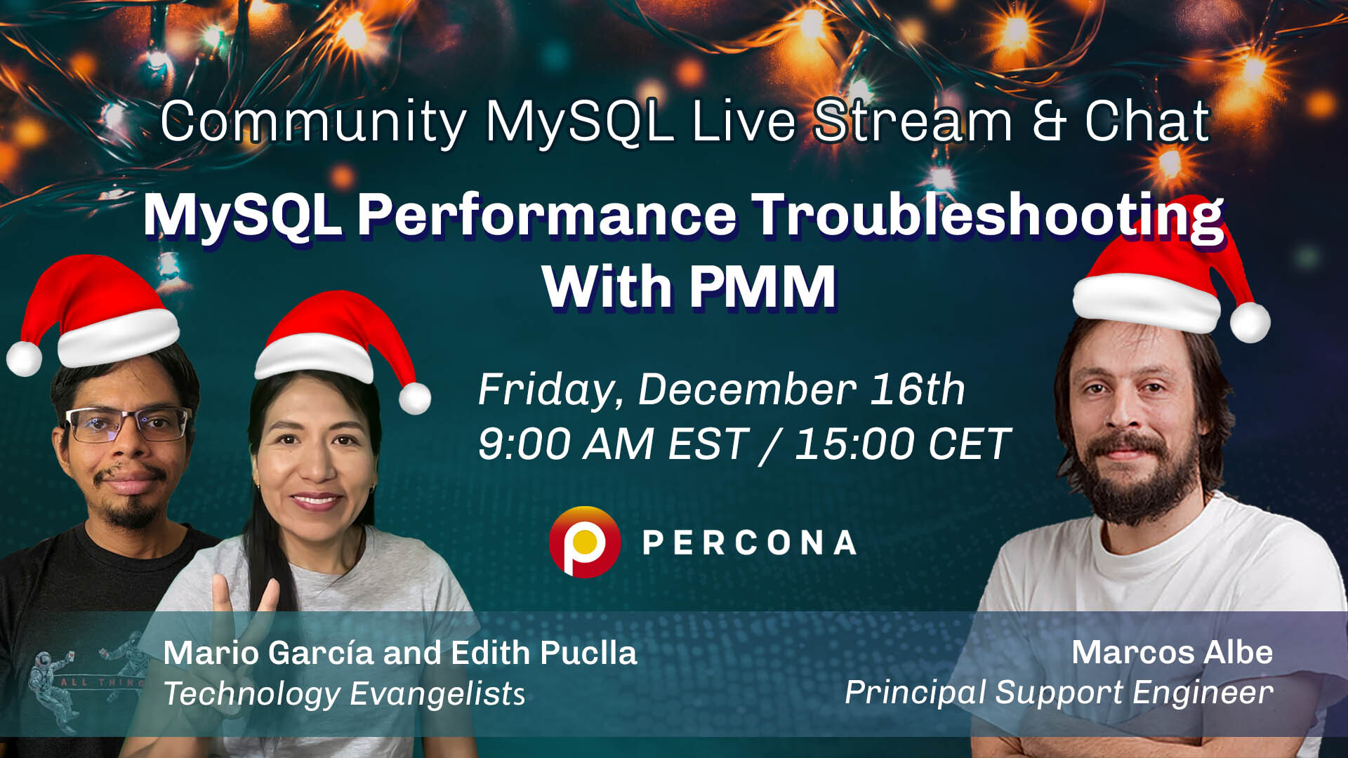 Percona Community MySQL Live Stream