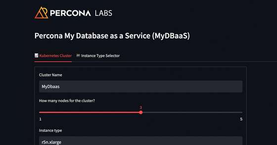 Percona DBaaS Infrastructure Creator