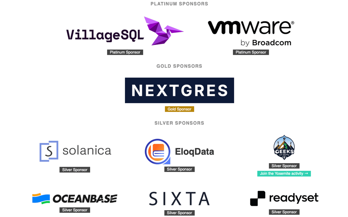 Percona Live sponsors