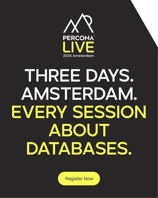 Percona Live Amsterdam, September 9–11, 2026, Mövenpick Hotel