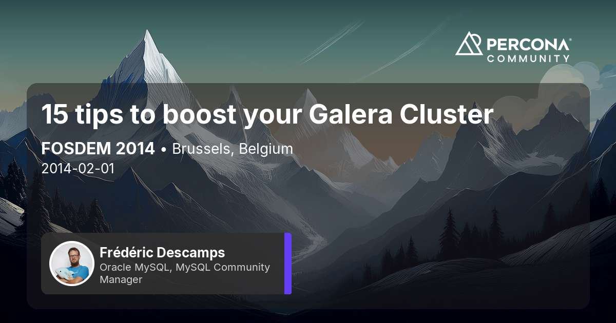 15 tips to boost your Galera Cluster