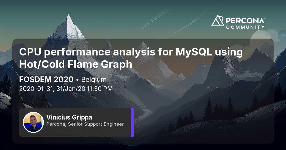 CPU performance analysis for MySQL using Hot/Cold Flame Graph