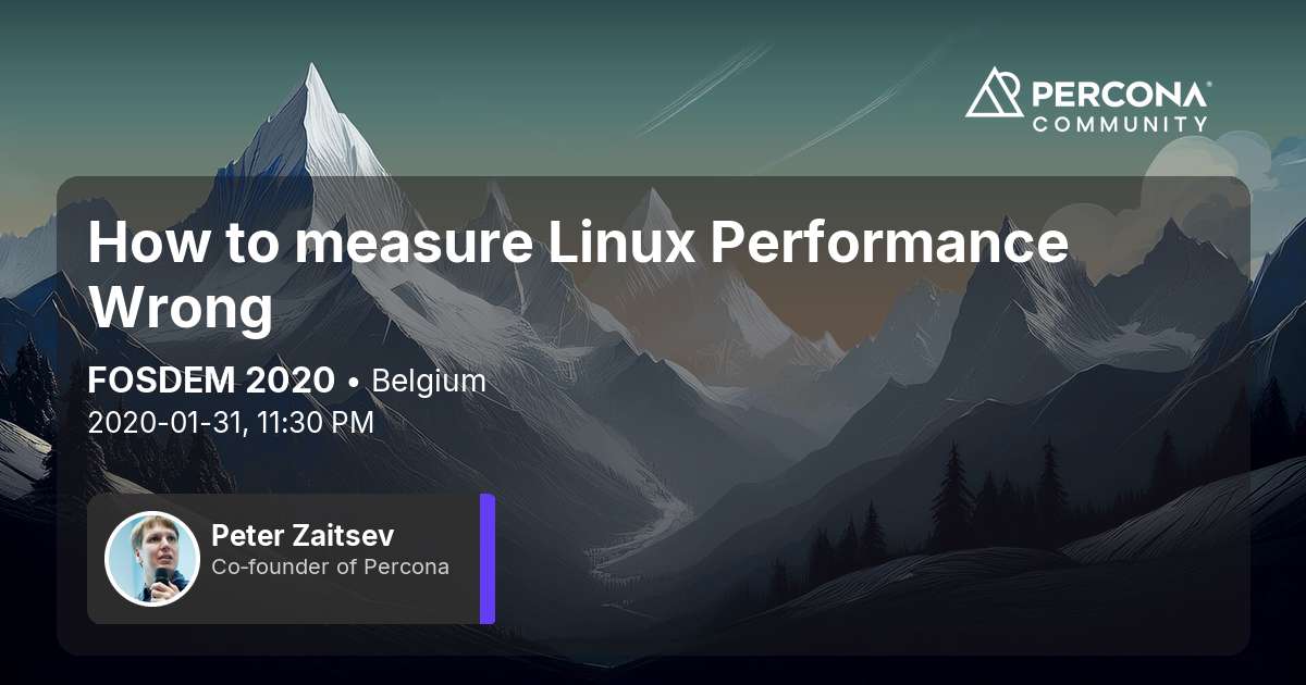 How to measure Linux Performance Wrong