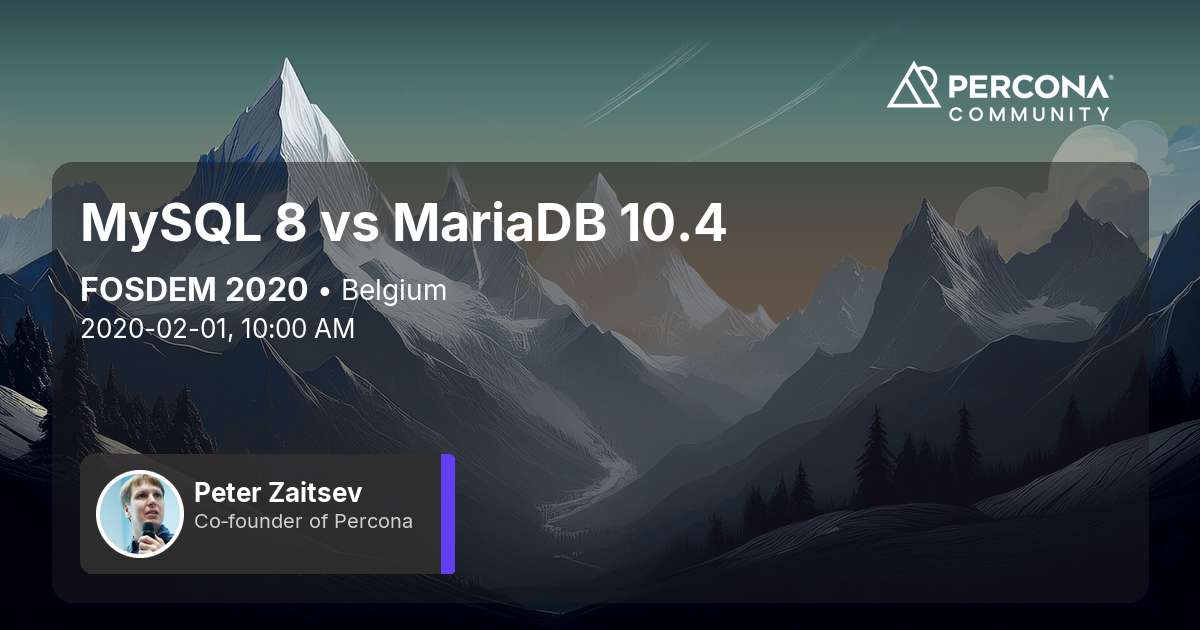 MySQL 8 vs MariaDB 10.4