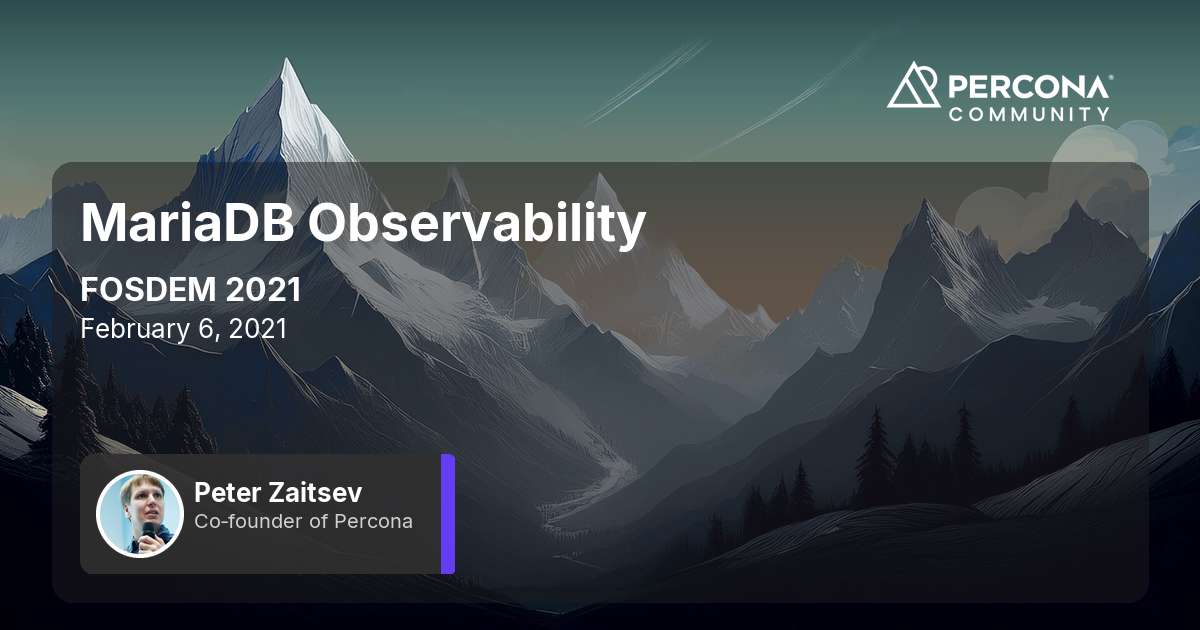 MariaDB Observability