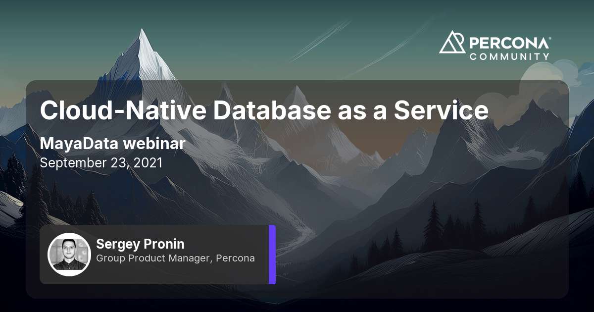 Cloud-Native Database as a Service