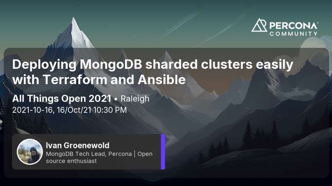 Deploying MongoDB sharded clusters easily with Terraform and Ansible