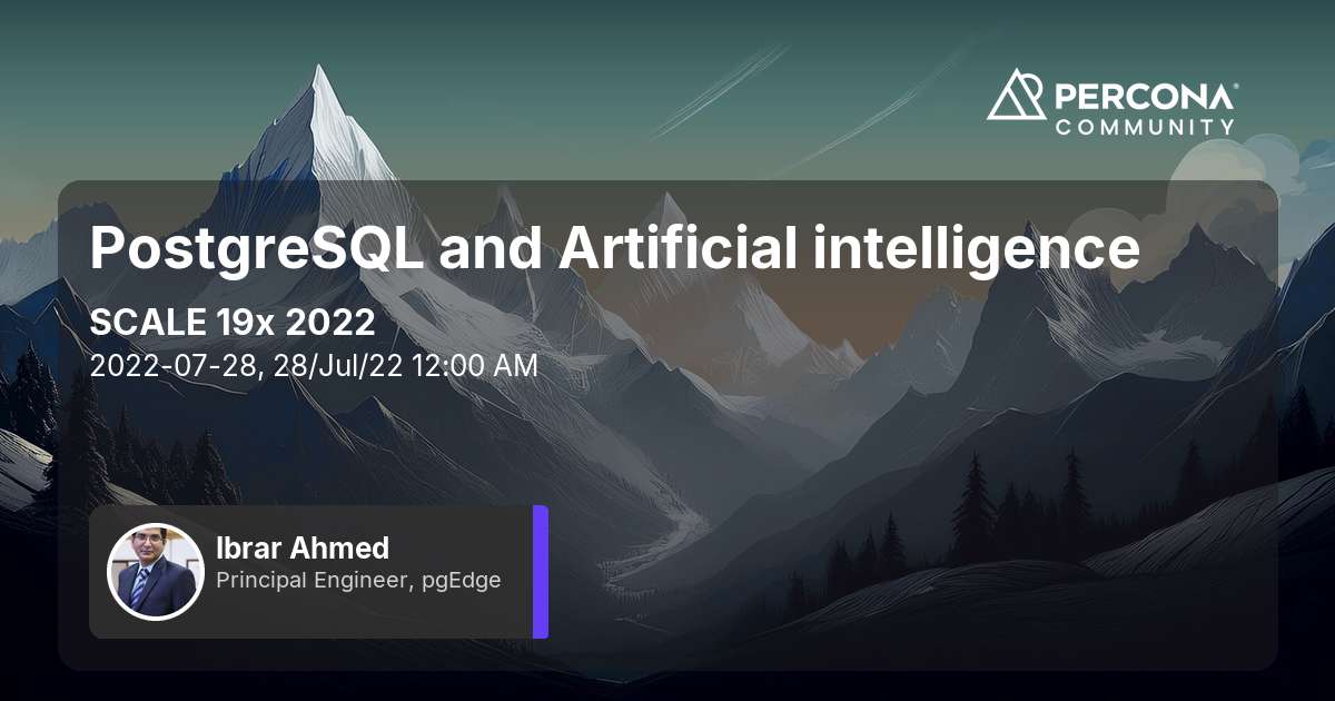 PostgreSQL and Artificial intelligence