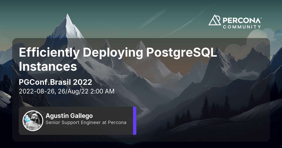 Efficiently Deploying PostgreSQL Instances