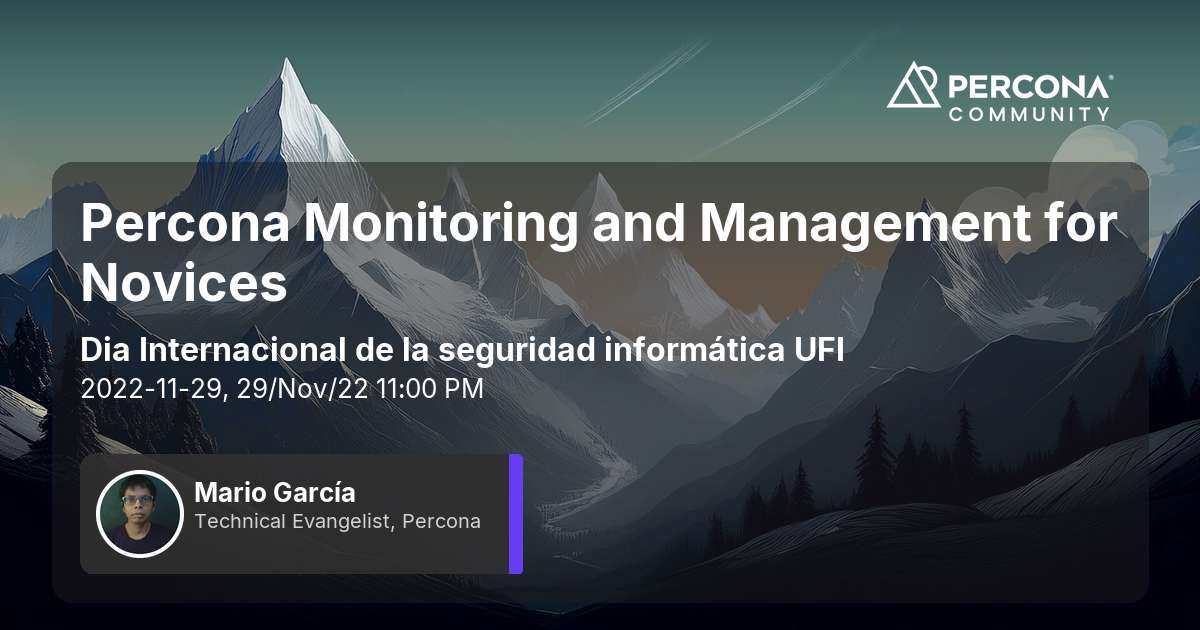 Percona Monitoring and Management for Novices