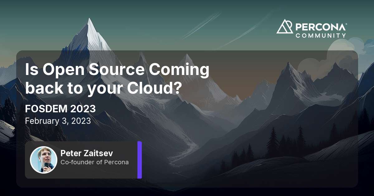 Is Open Source Coming back to your Cloud?