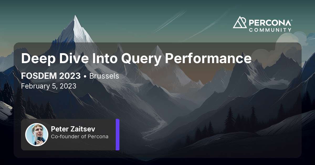 Deep Dive Into Query Performance