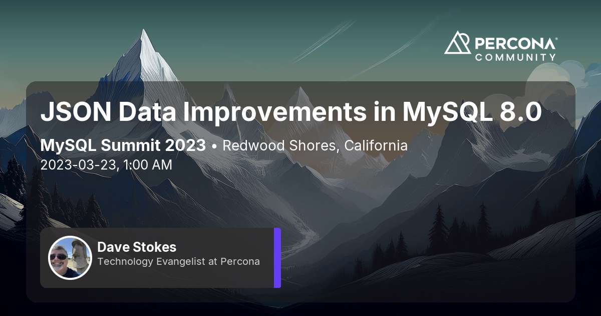 JSON Data Improvements in MySQL 8.0