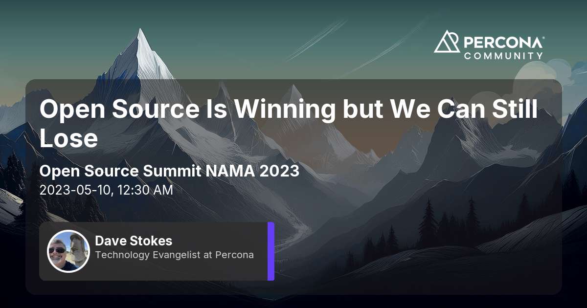 Open Source Is Winning but We Can Still Lose
