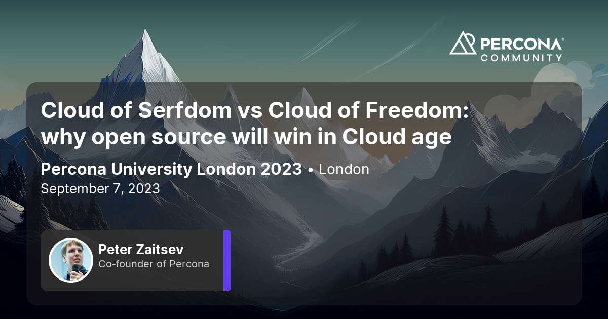 Cloud of Serfdom vs Cloud of Freedom: why open source will win in Cloud age