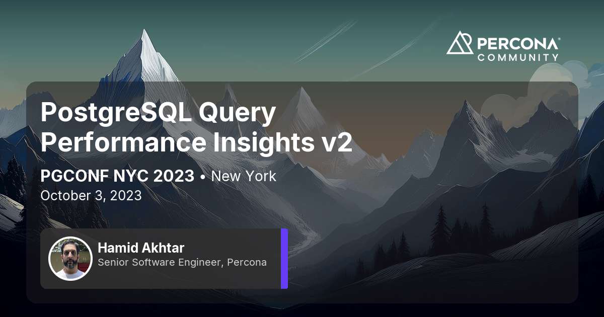 PostgreSQL Query Performance Insights v2