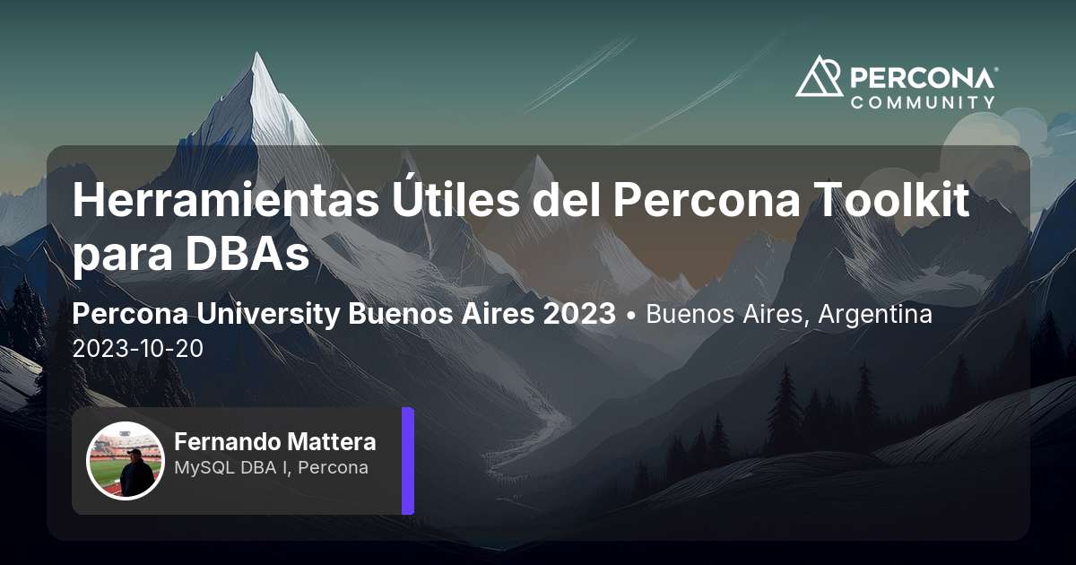 Herramientas Útiles del Percona Toolkit para DBAs