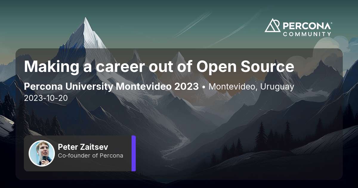 Making a career out of Open Source