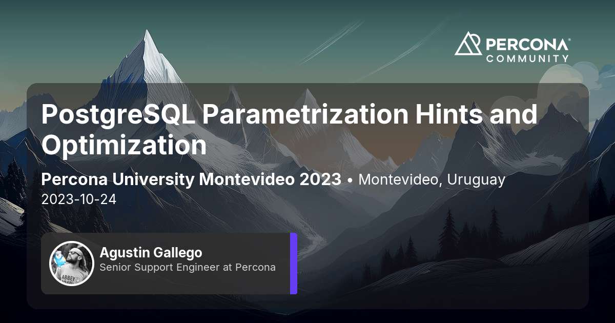PostgreSQL Parametrization Hints and Optimization