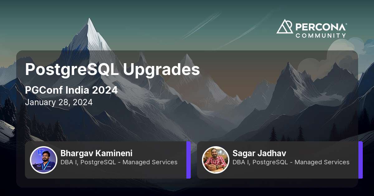 PostgreSQL Upgrades