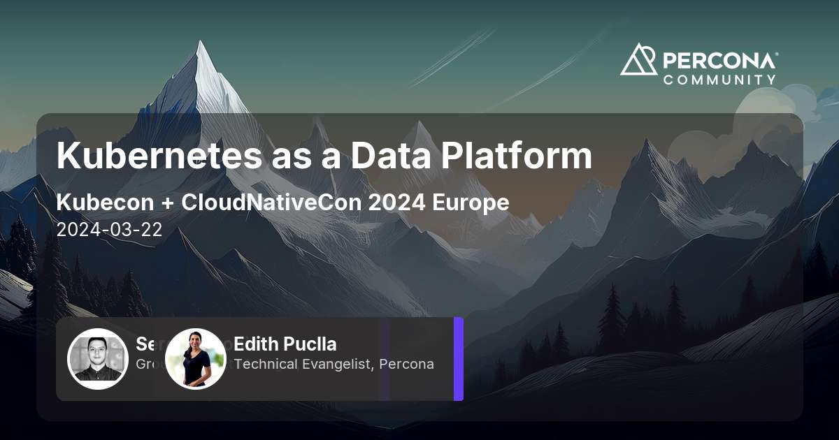 Kubernetes as a Data Platform