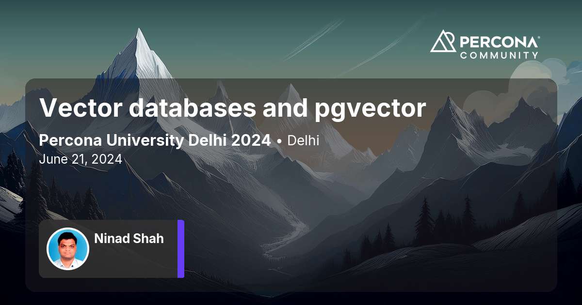 Vector databases and pgvector