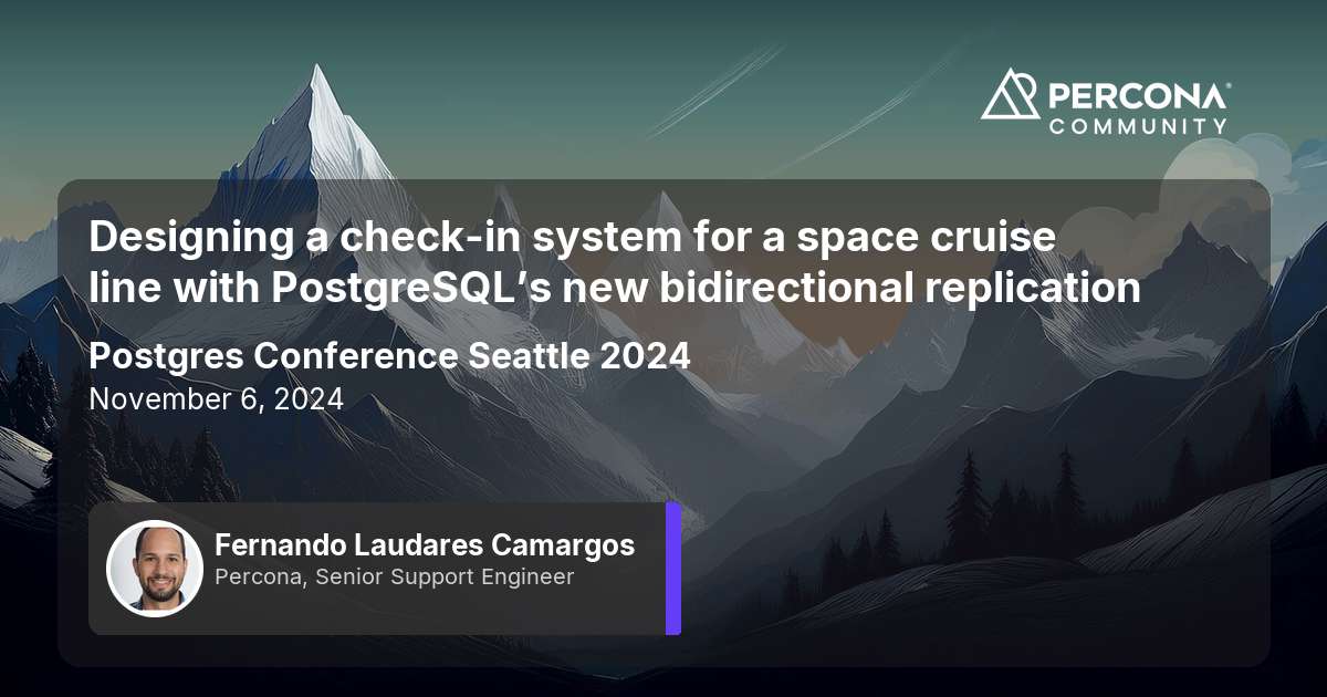 Designing a check-in system for a space cruise line with PostgreSQL’s new bidirectional replication