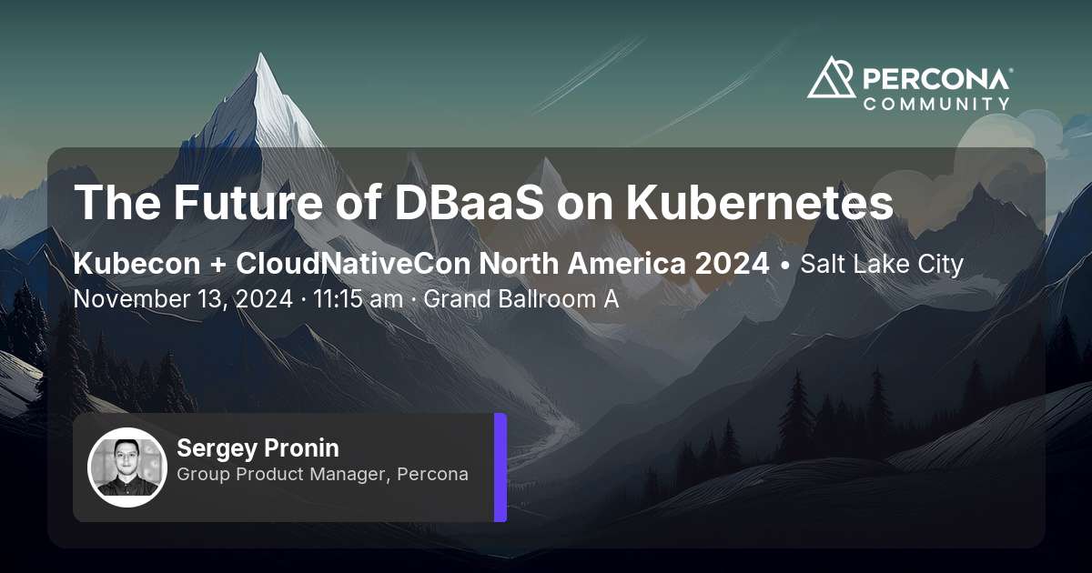 The Future of DBaaS on Kubernetes